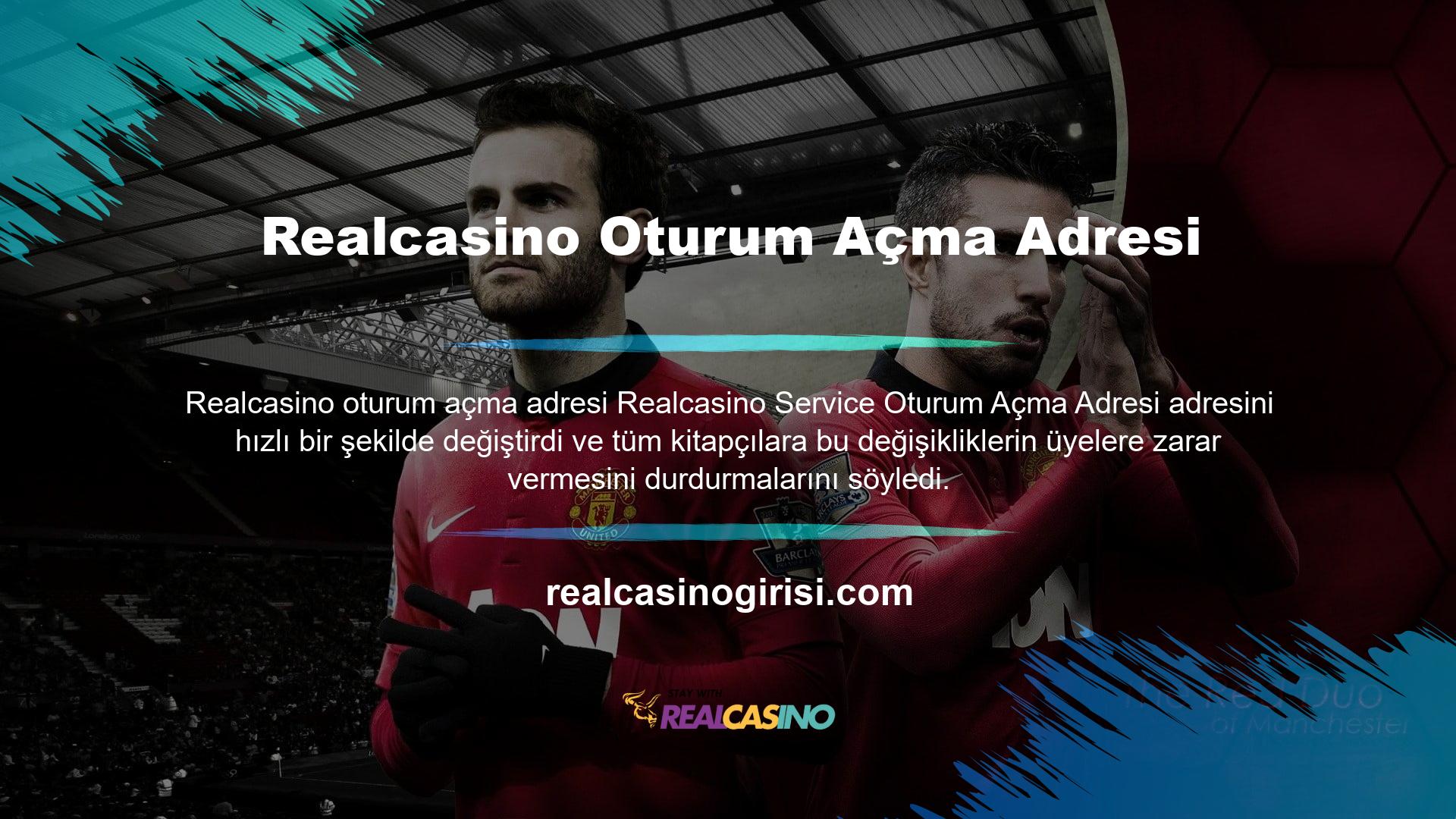 Realcasino üye bağlantısı değişti çünkü çok fazla üye ve çok fazla para yatırıldı